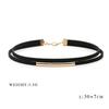 Simple Boho Double Layer Choker Necklaces Adjustable Black Velvet Choker Necklace for Women and Teens Girls