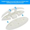 2-Pack Nylon Folding Boat Cleat – Flip-Up Dock Mooring Cleat With Mounting Screws For Kayaks, Decks, Yachts (130x50mm, Spring-Loaded)
