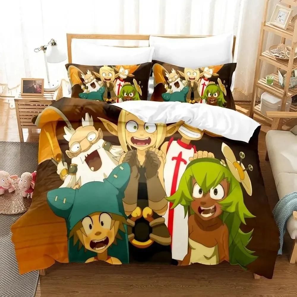 

New Wakfu Beding Set Single Twin Ful Quen King-Sized Dimensionsd Dimensions Bed Linen Set Adult People Young Boys Bedrom Duvet cover Sets Wakfu 3D 135*200cm Eu-Single