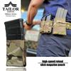 TAILOR JAPAN Rifle Magazine Pouch, Airsoft Single Magazine Pouch, Open Top, 5.56mm, AK/M4, Single, Authentic Nylon Construction, Slick System (Multica