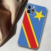 Custodia per telefono Bandiera Congo Bandiera Repubblica Democratica Silicone Morbido per iphone 14 13 12 11 Pro Mini XS MAX 8 7 6 Plus X XS XR Cover