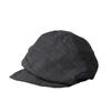 Vintage Octagonal Cap Newsboy Peaked Hat Korean Plaid Beret  Women
