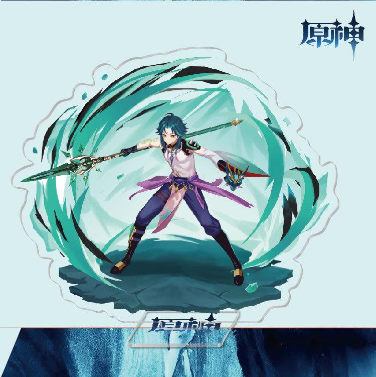Game Anime Model Open World Impact Acrylic Cosplay Character Stand Painted Desk Decor Ornament Gift 15cm