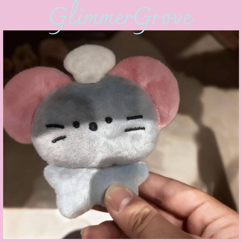 Plush Mouse Keychain With Pearl Chain For Bags And Gifts