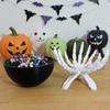 Halloween Candy Bowl Gothic Skeleton Hand Shaped Candy Storage Holder Scary Halloween Decorations Candy Organizer