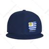 Vintage Uruguay Uruguayanische Flagge Snapback Mütze für Unisex Damen Klassische Flache Kappe Baseballkappe Verstellbar Trucker Mütze Druck Unisex