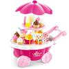 Premium 39pcs Kids Cake Food Ice Cream Cart Shop Toy Pretend Play Set With Music