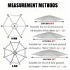 6.5ft 9ft 10ft Patio Umbrella Top Canopy Replacement Cloth,6 Ribs 8 Ribs Outdoor Market Table Pool Garden Umbrella Canopy Covers