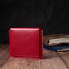 Women's Wallet with Coin Holder Made of Glossy Genuine Leather GRANDE PELLE Wallet 16808 Red