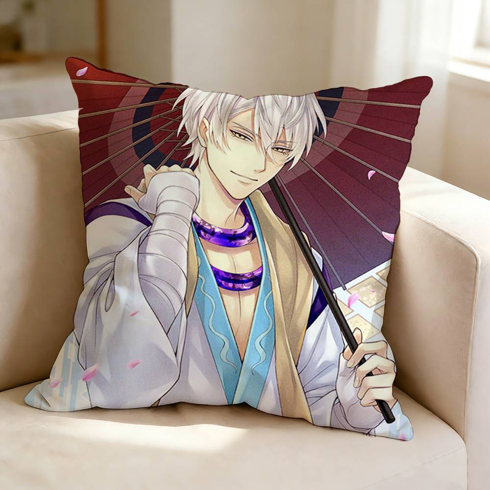 Otomestyle Mobile Game FFood FFantasy Pillow Case Square DoubleSided Sofa Cushion Cover Bedroom Bedside Pillow