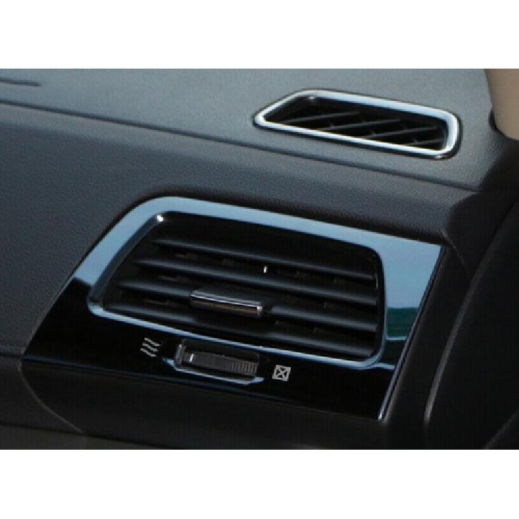 2012-2016 Console AC L&R Air Outlet Vent Trim Black Steel Fit For Honda CRV CR-V