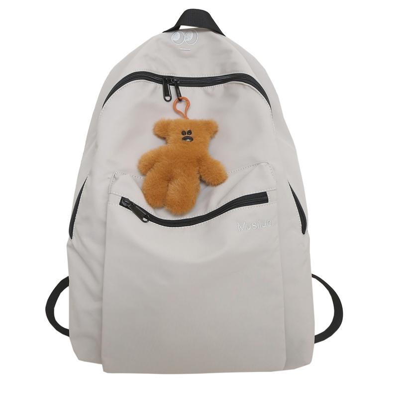 

Сплошной цвет женский рюкзак мужской рюкзак большой емкости для путешествий студенческий школьный рюкзак серый