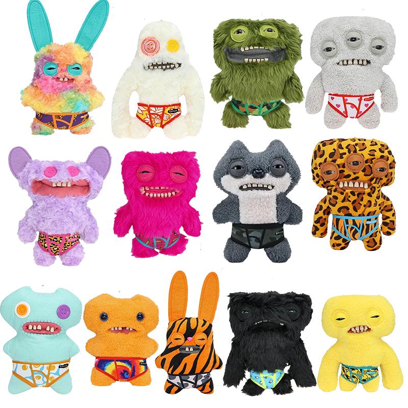 Fuggler WIDE EYED WEIRDO Peluche Morbido Bambola Peluche Mostro con Denti Brutto Carino Divertente Giocattolo Morbido Bambini Regalo di Natale Compleanno