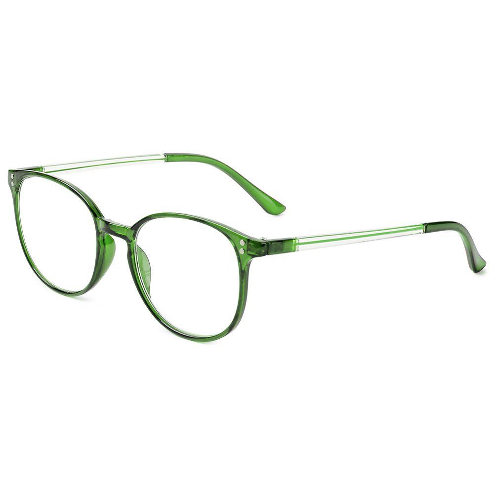Round Metal Reading Glasses Ultra Light Spring Hinge Eyewear Diopter +1.00 to +4.0 for Women Men Vision Care