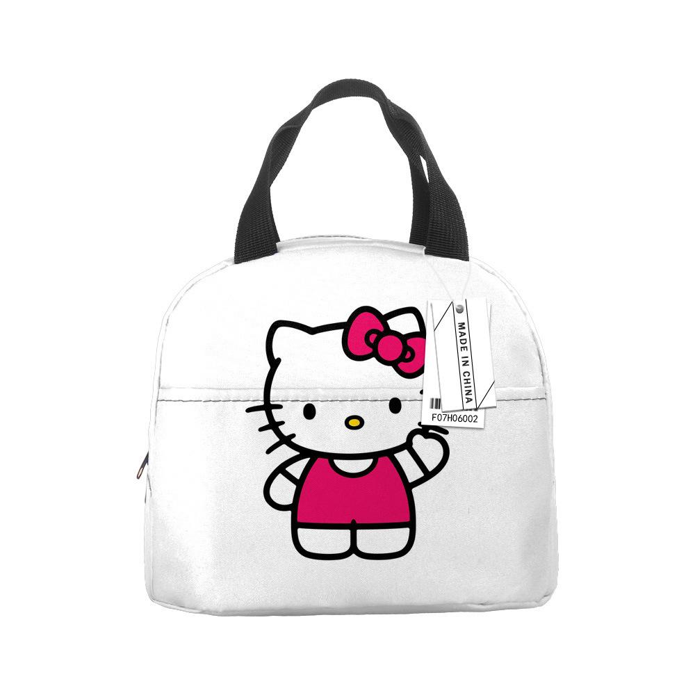 Hello Kitty Lunch Bag Large Capacity Rice Bag Bento Bag Tote Bag Waterproof Lunch Box Insulation Bag