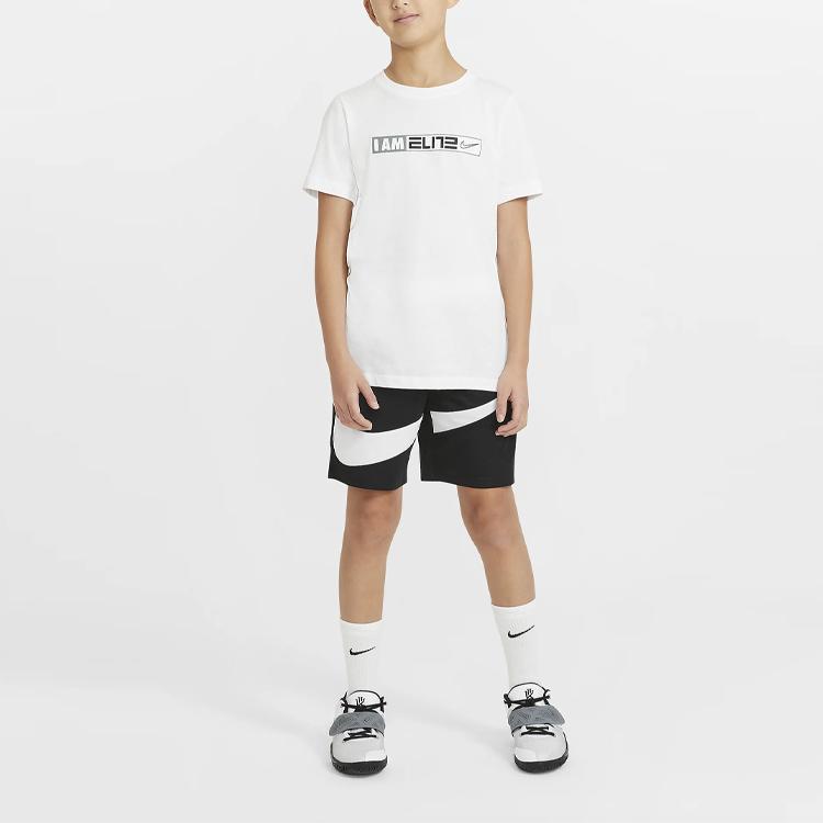 Nike Dri-FIT Big Logo Print Quick-Dry Basketball Shorts Kids shorts Black DA0161-013