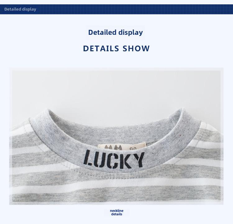 27KIDS 2024 Herbst Mädchen Gestreifte T-Shirts - Kinder Unterziehshirts & Babykleidung