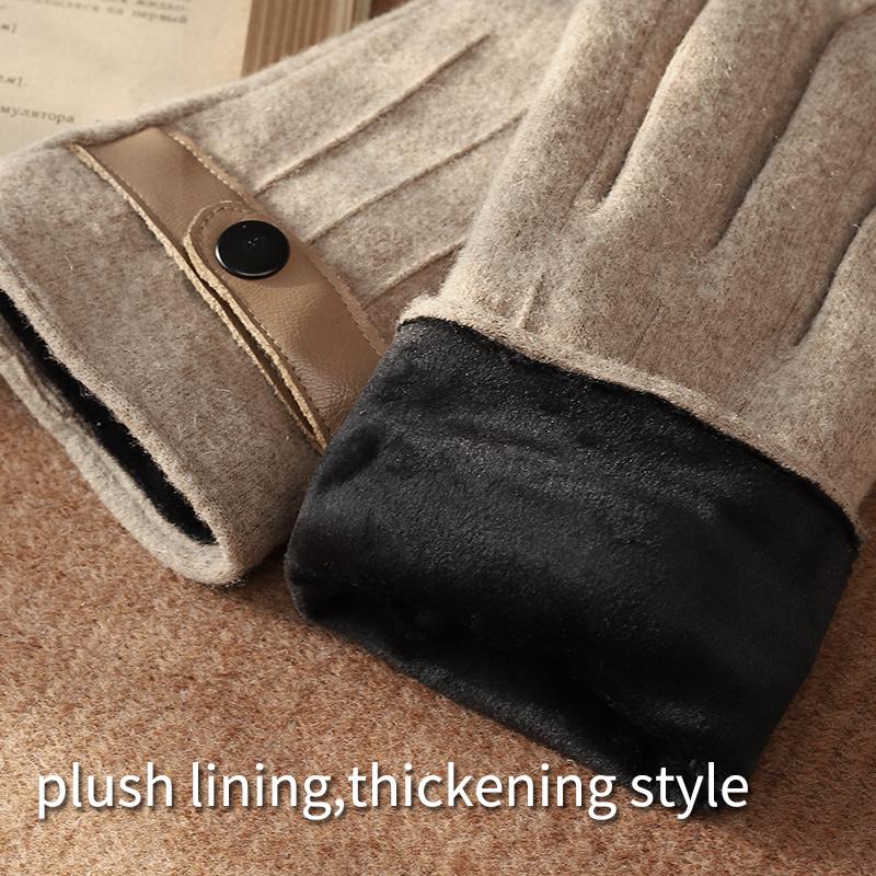 Women's Aesthetic Touchscreen Warm Touchscreen Compatible Cycling Daily Use Party Business Winter Wool Gloves