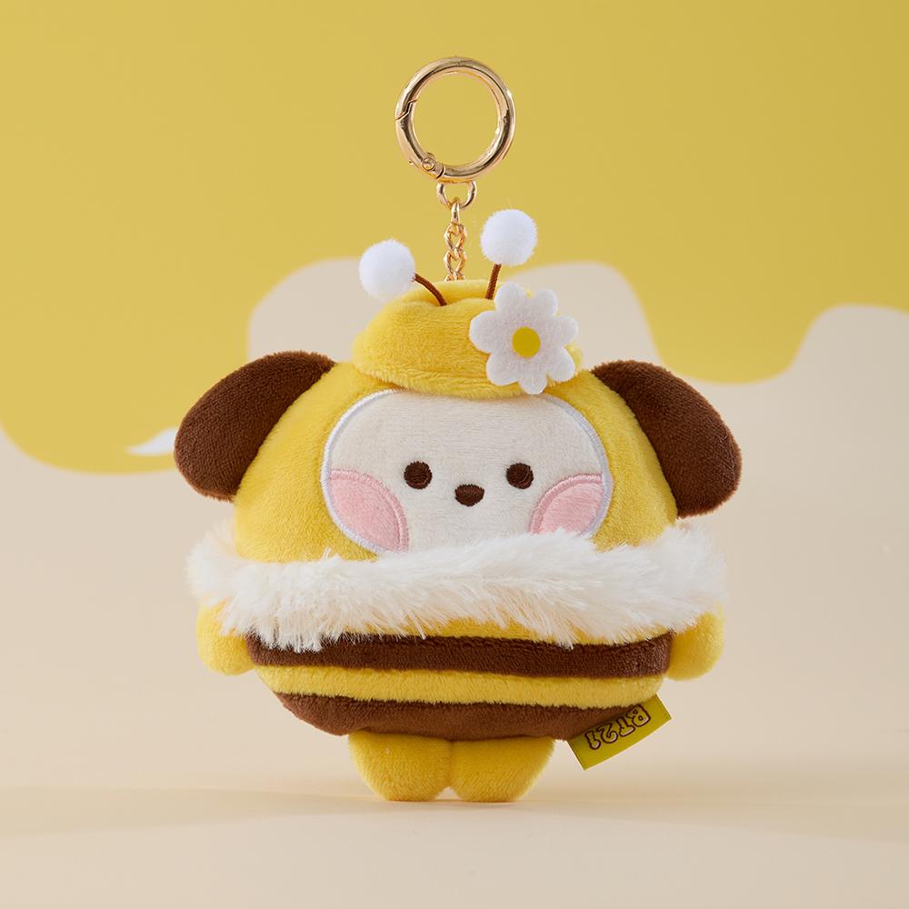 BT21 CHIMMY Minini Honeybee Plush Tape Measure Keychain