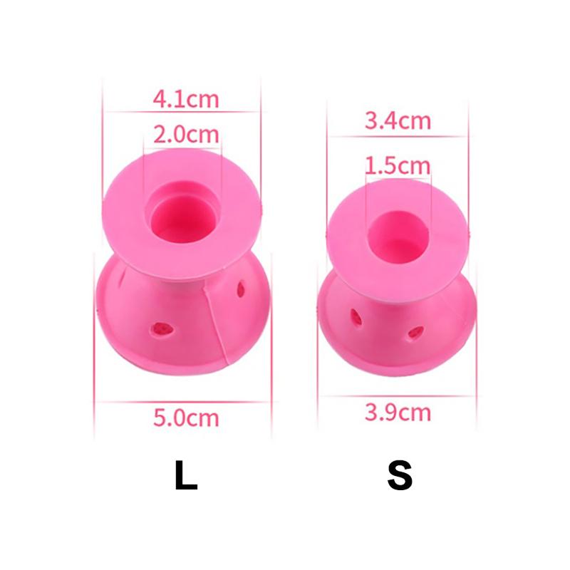 20Pcs Silicone For Hair Curling Rollers Diy Set With Mushroom Bell Shapes Spiral Design Soft Construction Easy Removal Curls