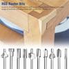 15pcs 1/8" Shank Router Bit Set Engraving Milling Cutter Twist Drill Bits DIY Woodworking Carving Drilling Rotary Tools