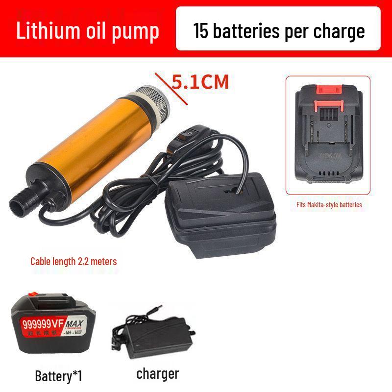 Portable 21V/24V Lithium Battery Oil & Water Suction Pump