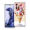 Transparent Phone Case for Xiaomi Mi 14 13 12 11 Ultra 13T 12T 11T Poco X3 NFC F3 F6 Pro Lite Soft TPU Shell Ice Cream Pattern