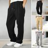 Herren-Jogginghose, Baggy-Schnitt, Kordelzug im Bund, Freizeithose für Frühling und Sommer, lockere Sporthose mit Taschen für Workout und Streetwear
