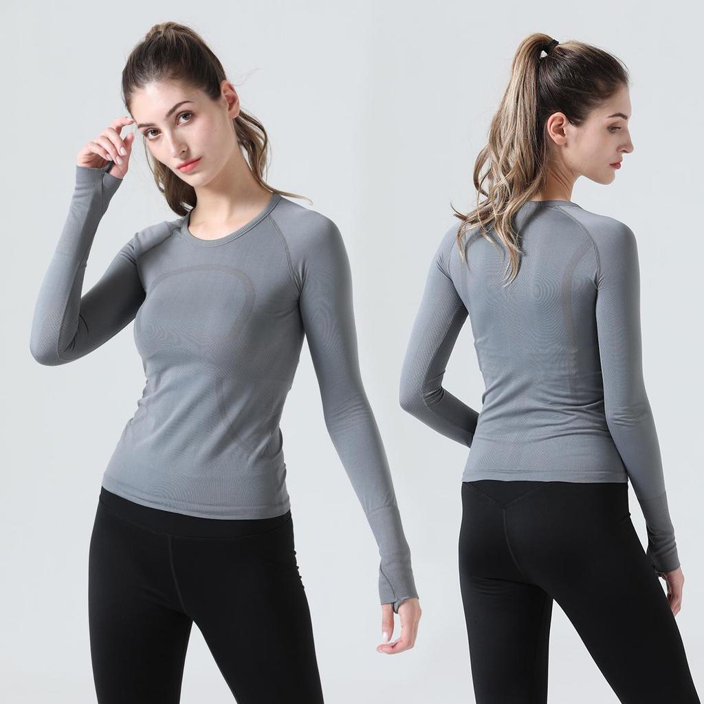Damen 2.0 Langarm Yoga-Top - Atmungsaktives Fitness-Laufshirt
