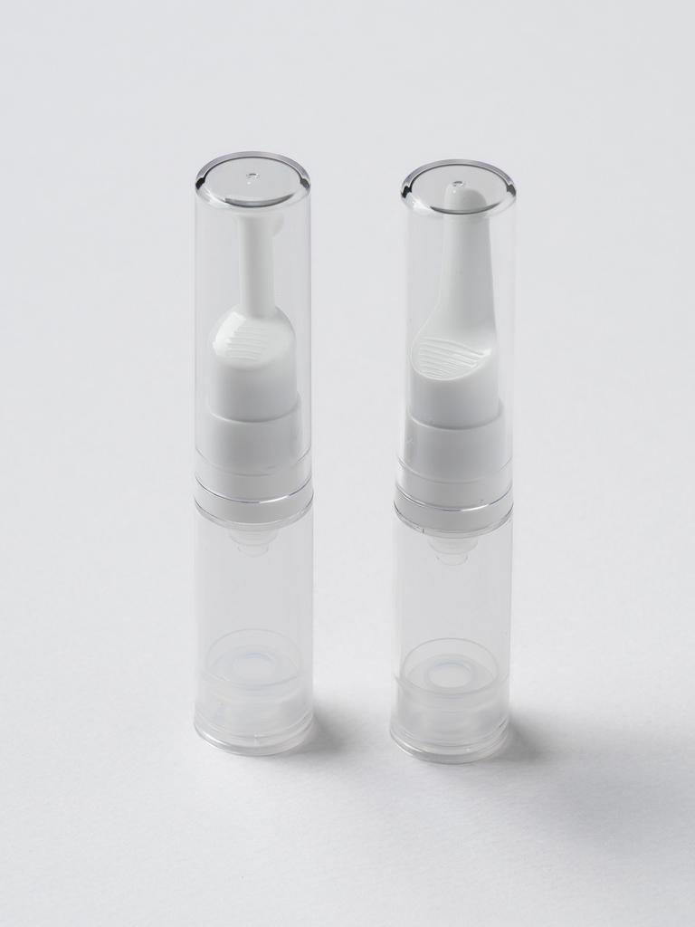 Flache 5ml Airless Vakuum-Pumpspenderflasche (2er-Pack)