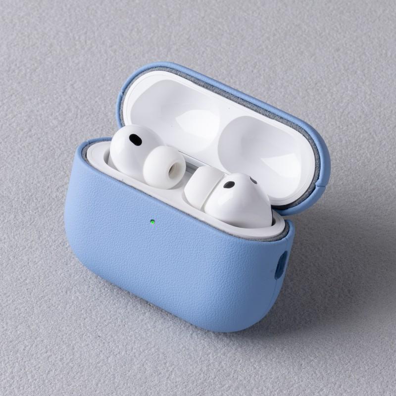 Slim PU Leather Case AirPods 5 Pro 3 - Full Coverage Shockproof Protective Cover In Solid Colors