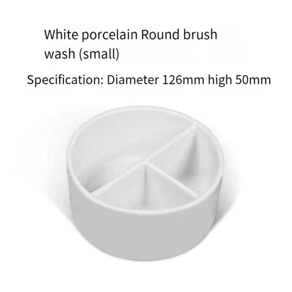

Painting Tool Ceramic Washing Palette Ceramic Ink Plate Watercolor Palette White Big Calligraphy Washer Watercolor