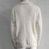 2025 Winter Solid Color Collared Long Sleeve Sweater Jacket