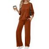 Women's Casual Fashion Comfortable Tops And Pants Home Pajamas Set