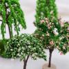 Miniature Garden Mini Simulation Landscape Tree Plastic Building Model Tree OB11 Micro Landscape Scene Production Material
