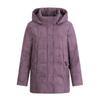 White Eiderdown Down Jacket Ladies New Middle-aged and Elderly Mothers Plus Size Winter Detachable Hat Warm Coat