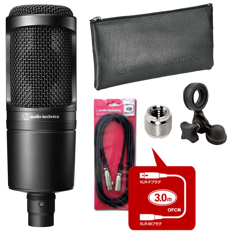 

audio-technica side address microphone AT2020 + Canon cable ATL458A3.0 set