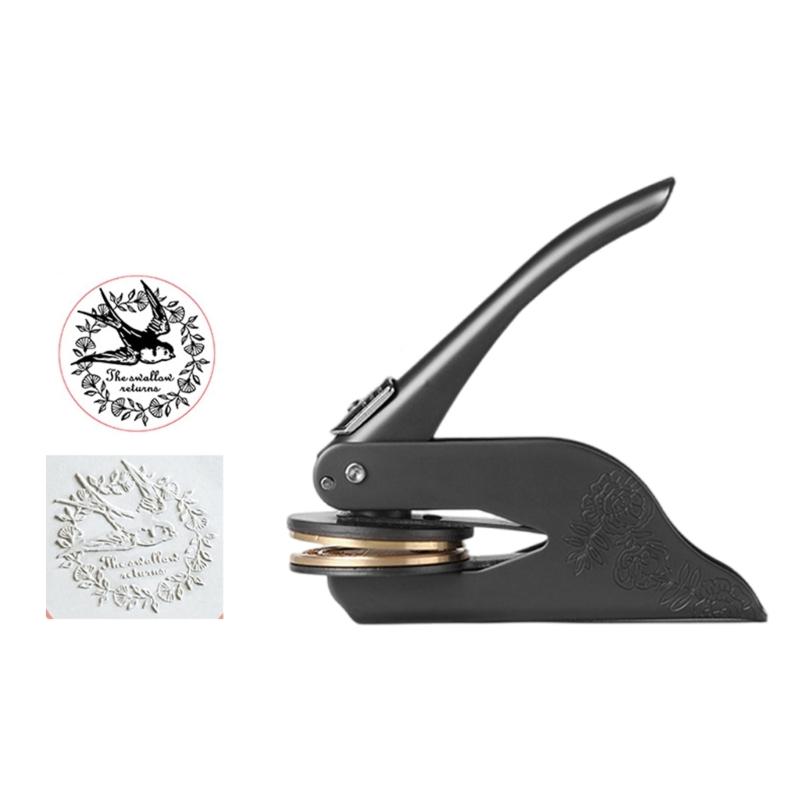Timbro Ex Libris in Metallo Timbro a Sbalzo Pinza per Goffratura per Buste