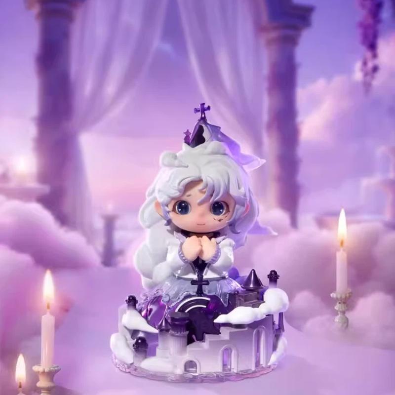 Glow Night Banquet Blind Box Anime Figure Collectible Doll Cute Decor Gift For Girls Kawaii Figurine Toy With Secret Style