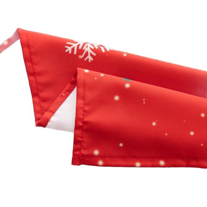 Red Waterproof And Oil-Proof Christmas Table Cloth Festive Desk Pastoral Fruit Coffee Table Round Table Tablecloth