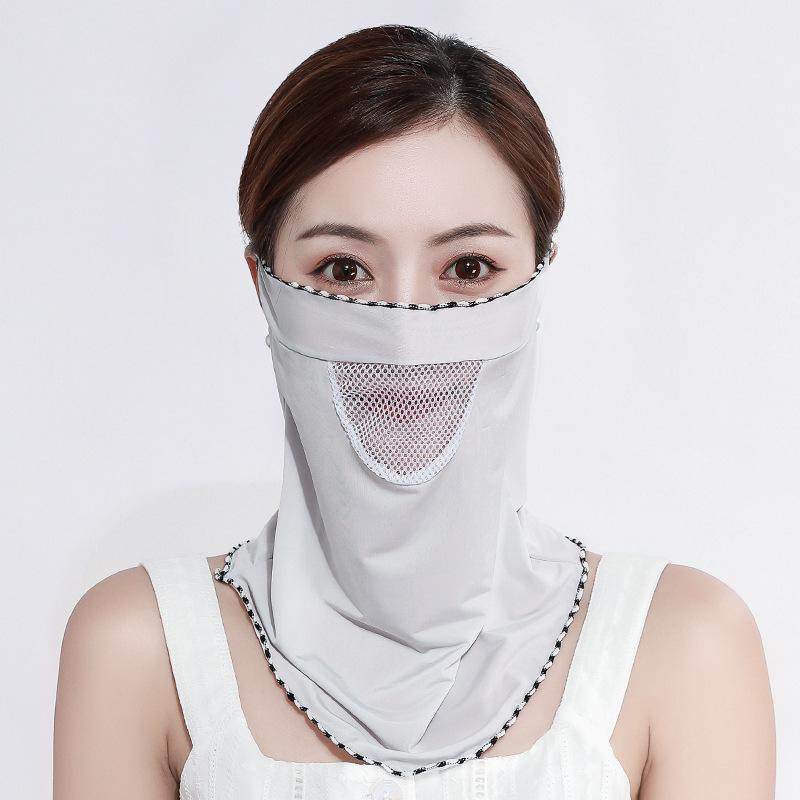 Outdoor Sun Protection Ice Silk Riding Neck Protection Scarf Face Cover Neck Mask Mouth Mask