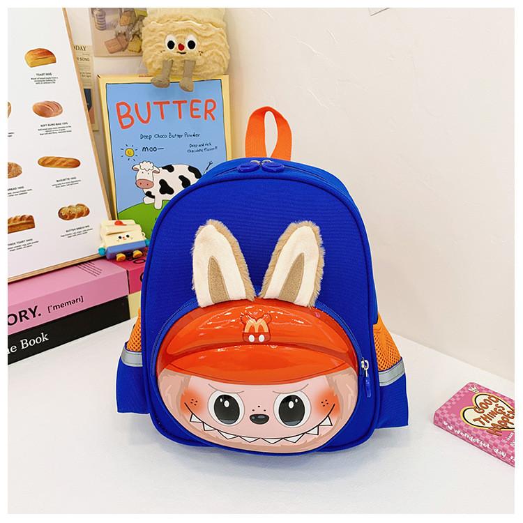 Adorable Cartoon Backpack For Kids With Breathable Material And Lightweight Design In Purple Pink And Blue