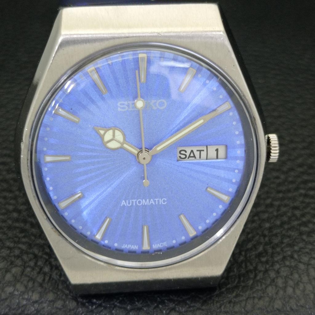AUTOMATISK 6309A VINTAGE SEIKO JAPAN HERREKLOKKE MED BLÅ SKIVE a701526-5 R206b-a701526