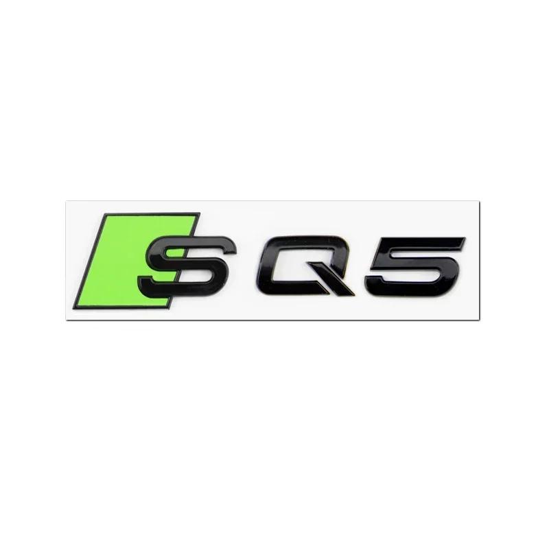 New ABS badge modified sticker TTS TTRS green badge A SQ3 SQ7 S3 S4 S5 S6 S7 S8 RS3 RS5 RS7 trunk letter.Exterior parts