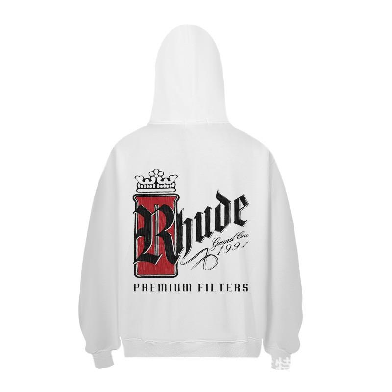 Sweat à capuche Vintage Américain Homme 2026FW Impression Lettres Décontracté Lâche Sweat-shirt Streetwear