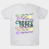 Men Black Print T-shirt Vampires Love Creepy Paper No-Cut Transfer Paper Print Cotton Tshirt