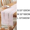 Woven Table Cover Nordic Style Tablecloth INS Cotton Linen Table Runner  Table Decor