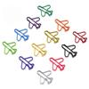 10pcs Index Bookmark Airplane Paper Clip Metal Memo Creative Bookmark Clip Metal Paper Clips  School