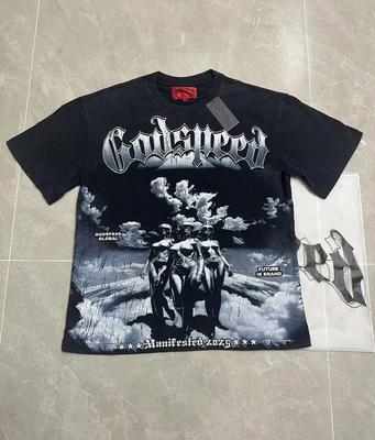 T-shirt a maniche corte retrò Skull Rock Band t-shirt casual larga per uomo e donna T-shirt Unisex