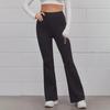 European and American Women's Solid Color Elastic Waist Yoga and Casual Running Pants